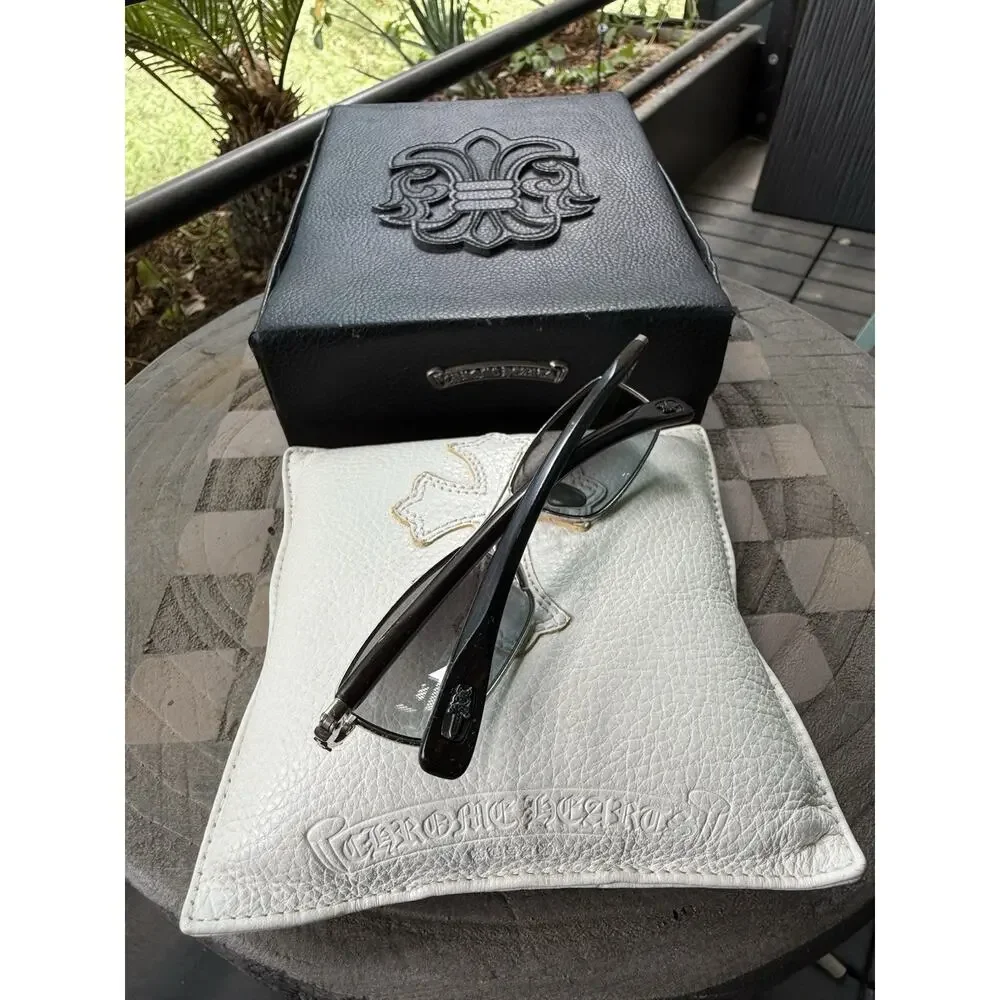 Chrome Hearts Velvedere-D Sunglasses Rare Vintage Wood Temple Eyewear Japan